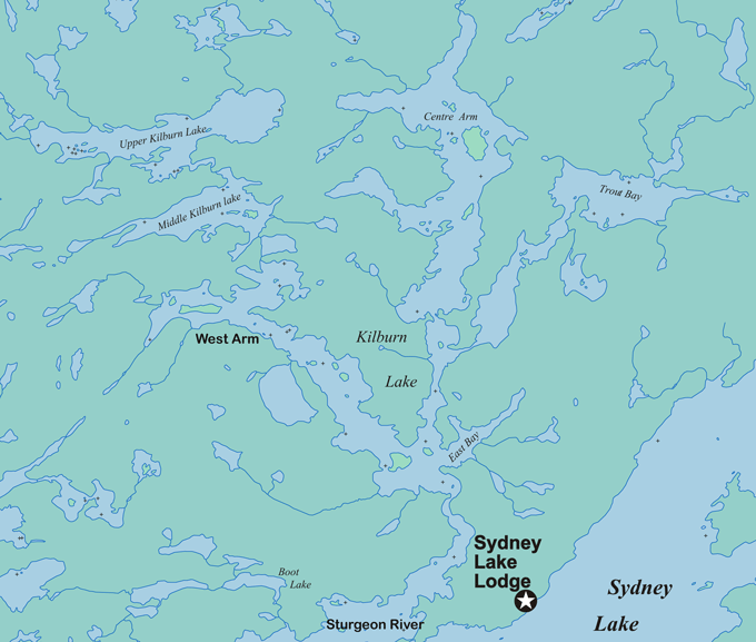 Sydney Lake Map